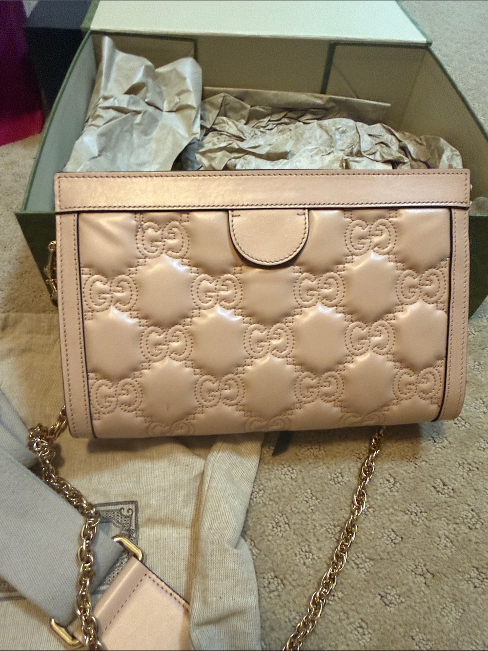 Gucci Women's GG-Matelassé Leather Cross-body Bag - Picture 4 of 7